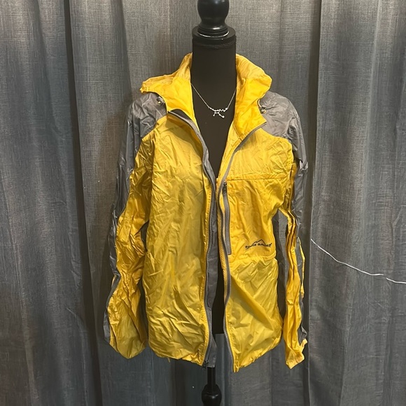 Eddie Bauer Jackets & Blazers - Yellow and Gray Eddie Bauer Windbreaker